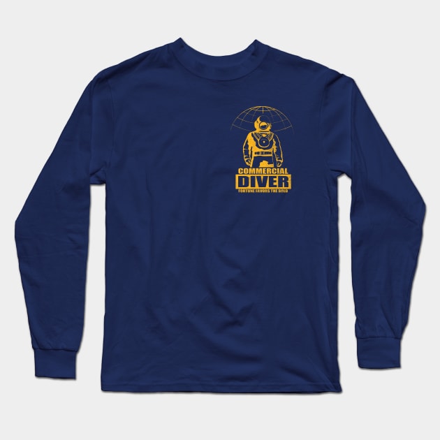 Commercial Diver (Small logo) Long Sleeve T-Shirt by TCP